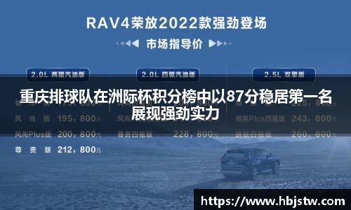重庆排球队在洲际杯积分榜中以87分稳居第一名展现强劲实力